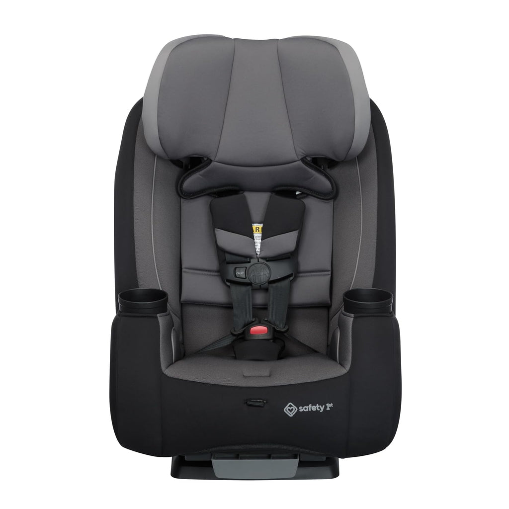 Trimate 3-In-1 Convertible Car Seat, Slim Fit, Infant to Big Kid Car Seat, Easy-Install Harness, Machine-Washable Cover, Dishwasher-Safe Cup Holders, 5-100 Lbs, Sharkskin
