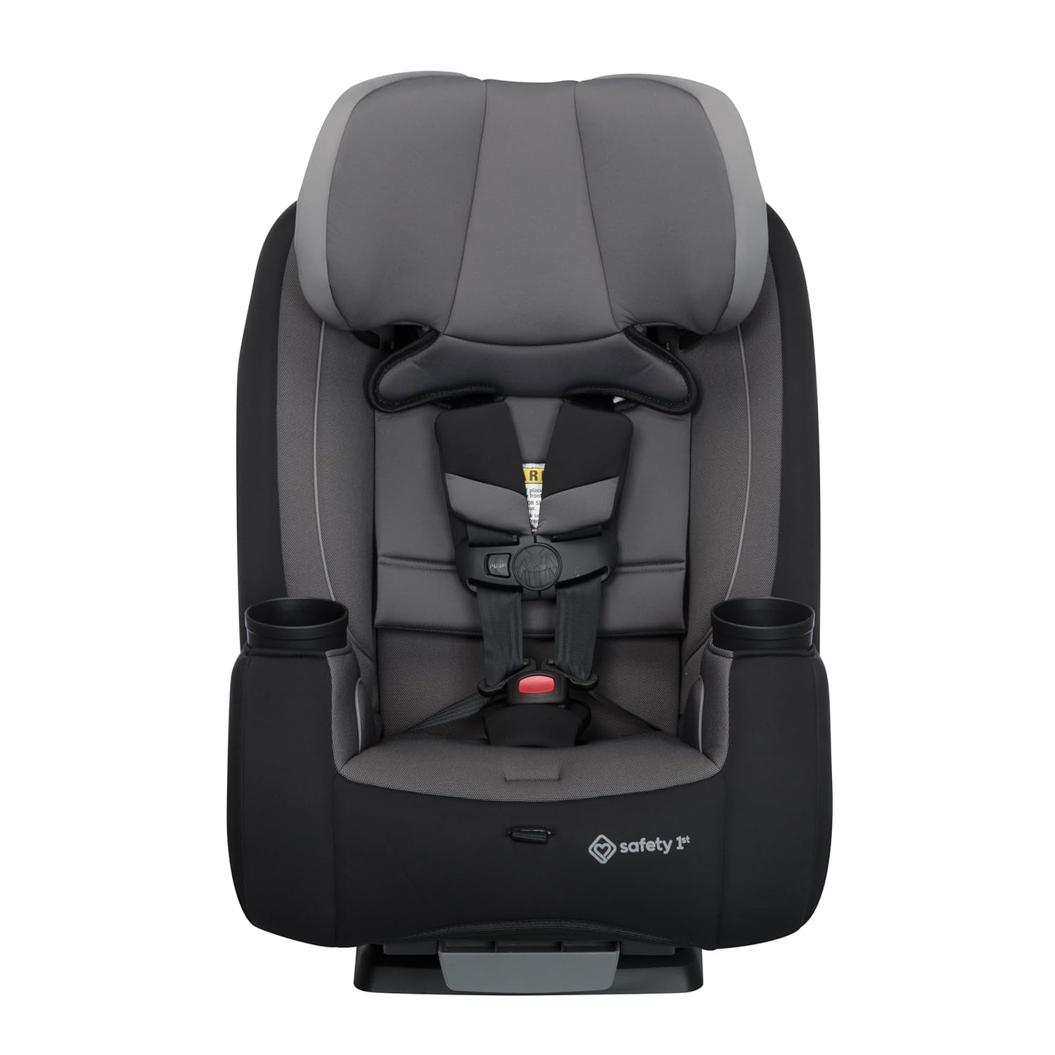 Trimate 3-In-1 Convertible Car Seat, Slim Fit, Infant to Big Kid Car Seat, Easy-Install Harness, Machine-Washable Cover, Dishwasher-Safe Cup Holders, 5-100 Lbs, Sharkskin