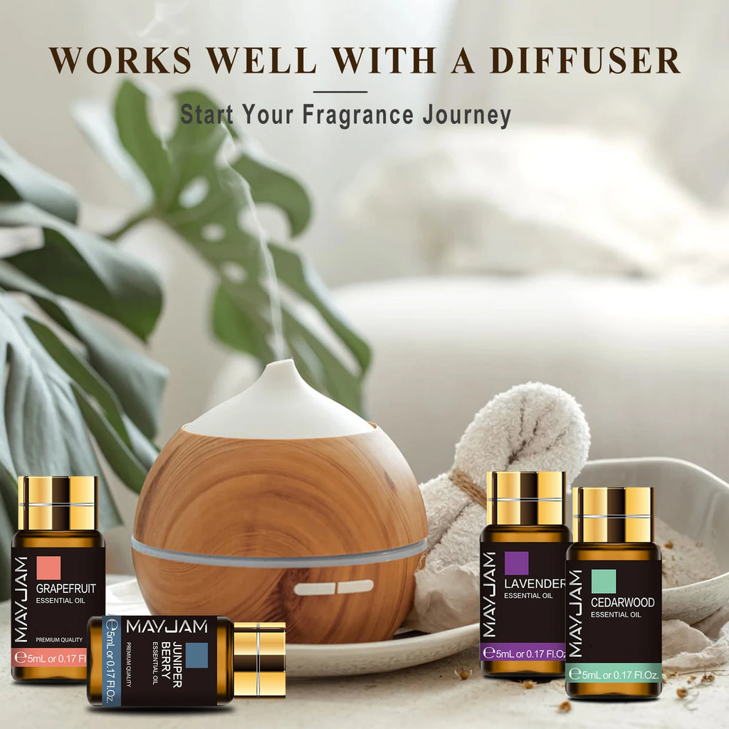 20PCS Essential Oils Gift Set Aromatherapy Essential Oils Oregano Neroli Helichrysum Spearmint Lemon Eucalyptus Turmeric