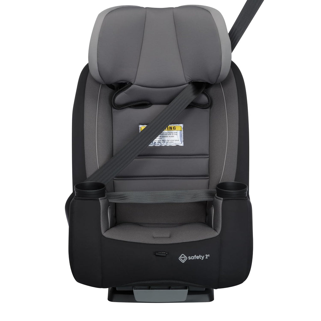 Trimate 3-In-1 Convertible Car Seat, Slim Fit, Infant to Big Kid Car Seat, Easy-Install Harness, Machine-Washable Cover, Dishwasher-Safe Cup Holders, 5-100 Lbs, Sharkskin