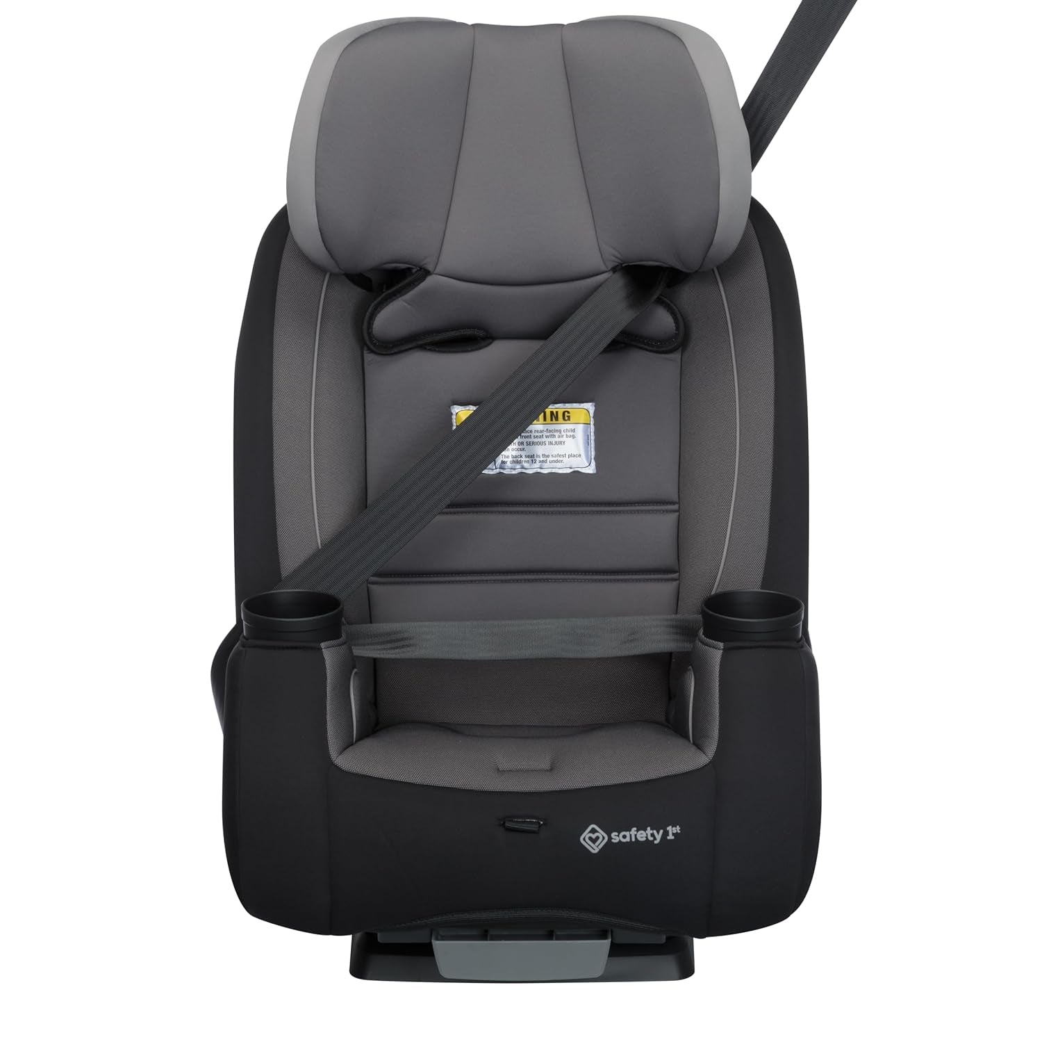Trimate 3-In-1 Convertible Car Seat, Slim Fit, Infant to Big Kid Car Seat, Easy-Install Harness, Machine-Washable Cover, Dishwasher-Safe Cup Holders, 5-100 Lbs, Sharkskin