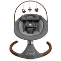 Jool Baby Nova Nature Baby Swing for Newborns with Natural Wood Toys, Electric Motorized Infant Swing, Bluetooth Music, Remote (Slate)