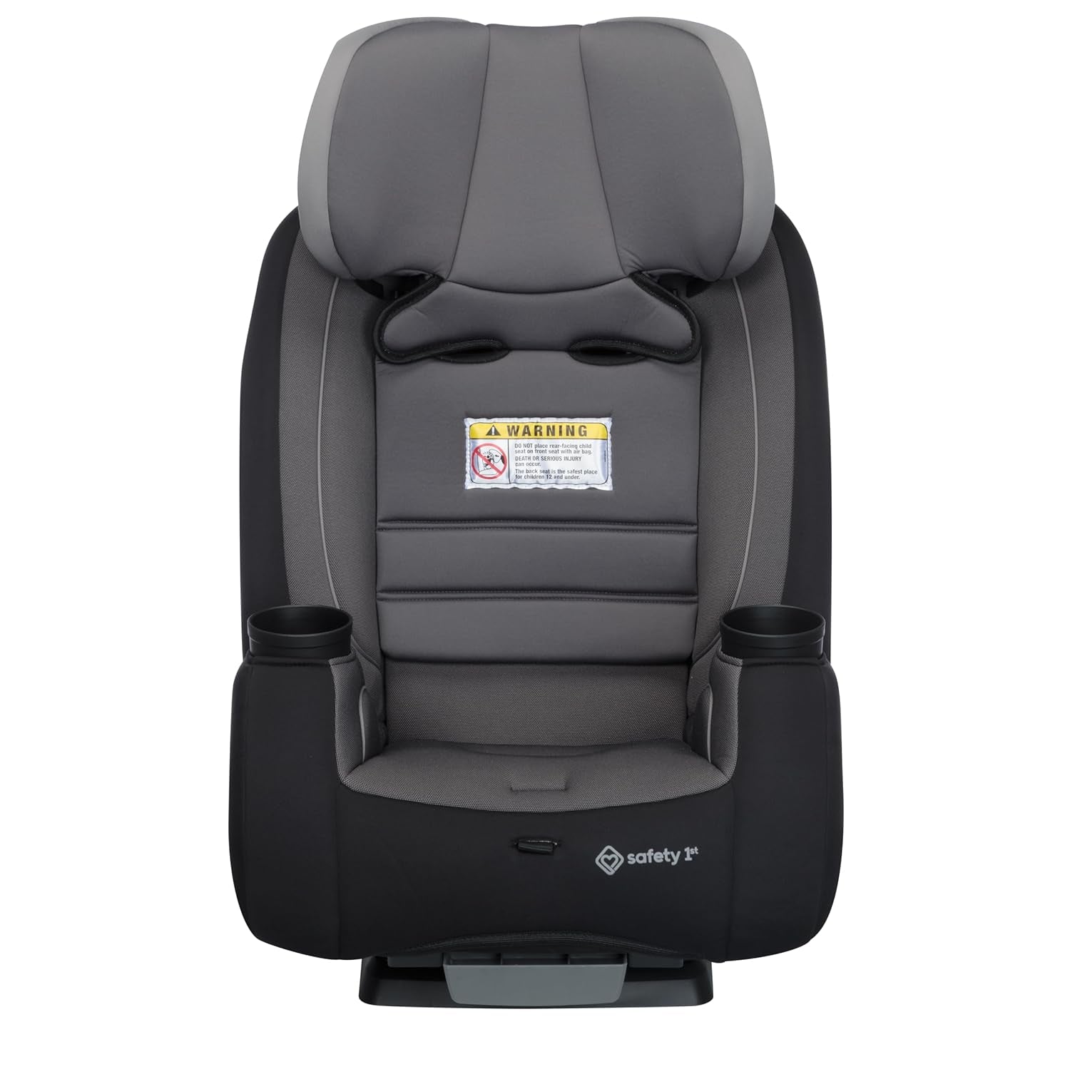 Trimate 3-In-1 Convertible Car Seat, Slim Fit, Infant to Big Kid Car Seat, Easy-Install Harness, Machine-Washable Cover, Dishwasher-Safe Cup Holders, 5-100 Lbs, Sharkskin