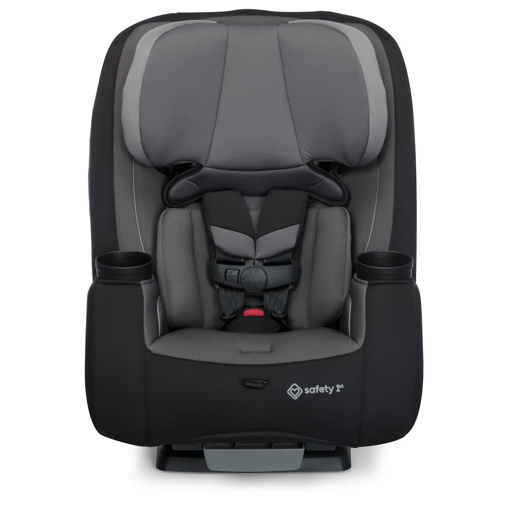 Trimate 3-In-1 Convertible Car Seat, Slim Fit, Infant to Big Kid Car Seat, Easy-Install Harness, Machine-Washable Cover, Dishwasher-Safe Cup Holders, 5-100 Lbs, Sharkskin