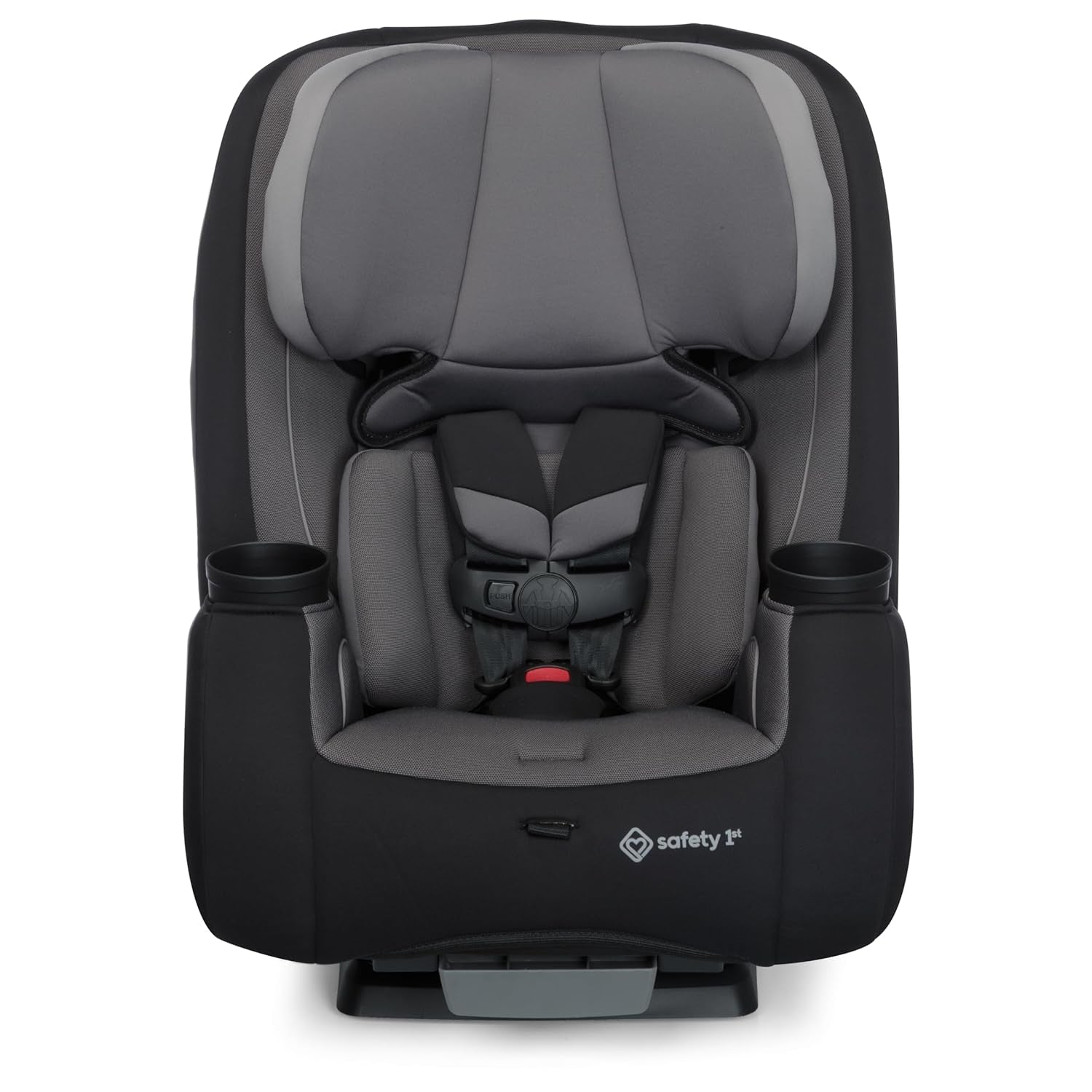 Trimate 3-In-1 Convertible Car Seat, Slim Fit, Infant to Big Kid Car Seat, Easy-Install Harness, Machine-Washable Cover, Dishwasher-Safe Cup Holders, 5-100 Lbs, Sharkskin