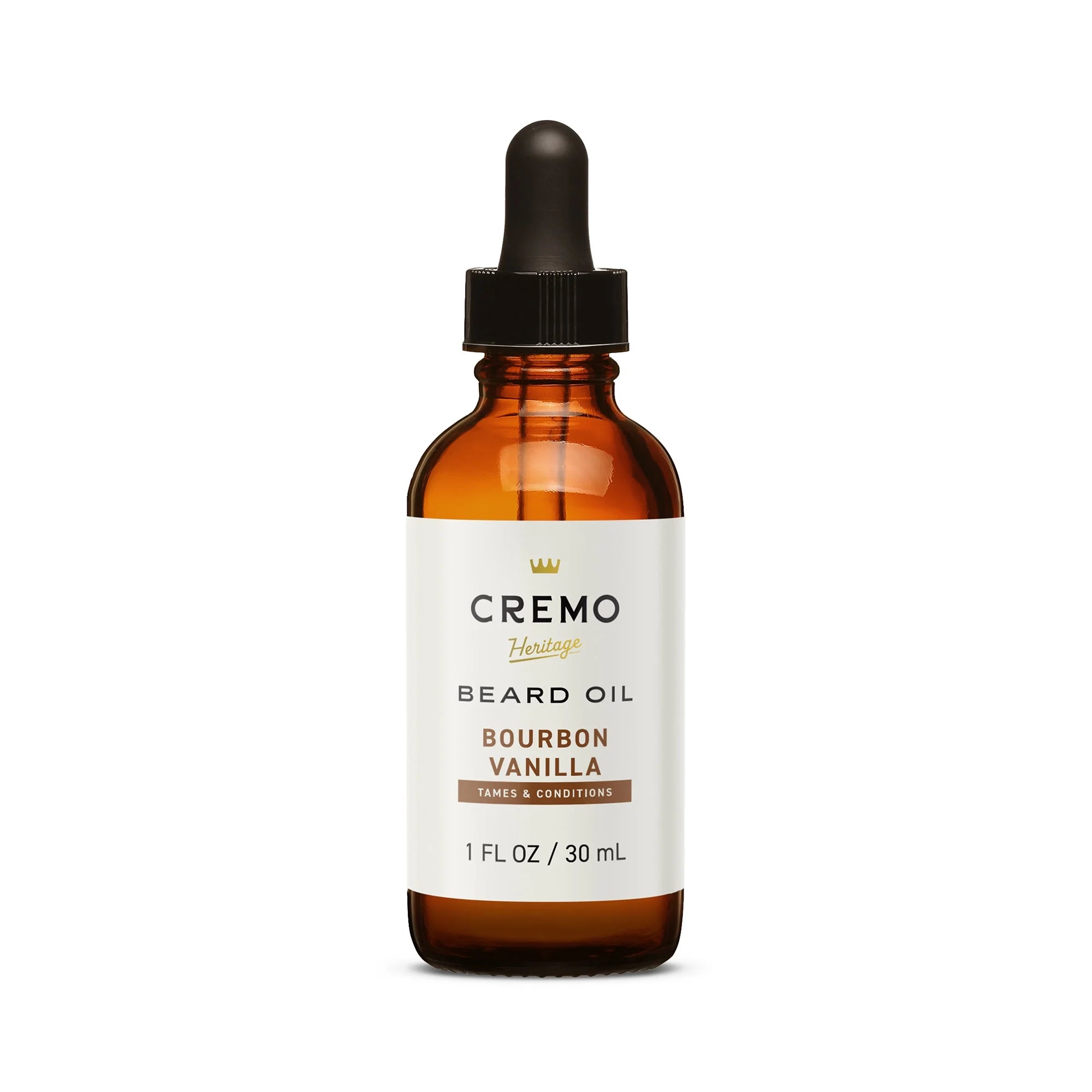 Beard Oil, Bourbon Vanilla Scent, 1 Fl Oz, Moisturizes & Softens Beards