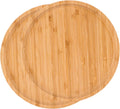 2 Pack Bamboo Tray 14 X 14 X 1 + 12 X 12 X 1 Inches Serving Tray Tea Tray Fruit Platters Dinner Plate Sour Candy Tray