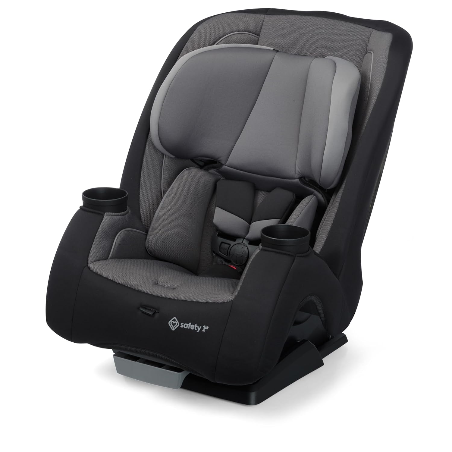 Trimate 3-In-1 Convertible Car Seat, Slim Fit, Infant to Big Kid Car Seat, Easy-Install Harness, Machine-Washable Cover, Dishwasher-Safe Cup Holders, 5-100 Lbs, Sharkskin